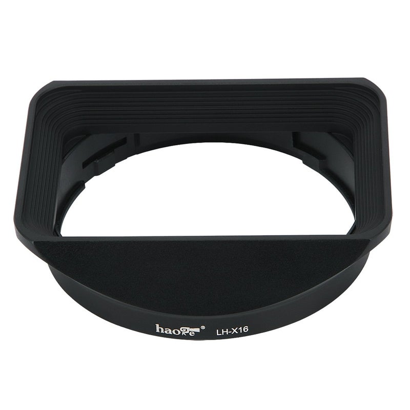 Haoge Bayonet Square Metal Lens Hood Shade with Cap for Fujifilm Fuji Fujinon XF16mmF1.4 XF 16mm F1.4 R WR Wide Angle on X-Pro2 X-Pro1 X-T2 X-T1 X-T20 X-T10 X-E2S X-A5 X-A20 X-E3 X-H1 Replace LH-XF16 - Image 3